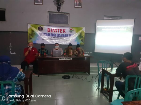 BIMBINGAN TEKNIS SDGS DESA TAWANGREJO KECAMATAN BINANGUN KABUPATEN BLITAR