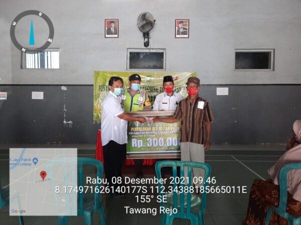 PENYALURAN BLT DANA DESA BULAN DESEMBER 2021 DESA TAWANGREJO KECAMATAN BINANGUN KABUPATEN BLITAR